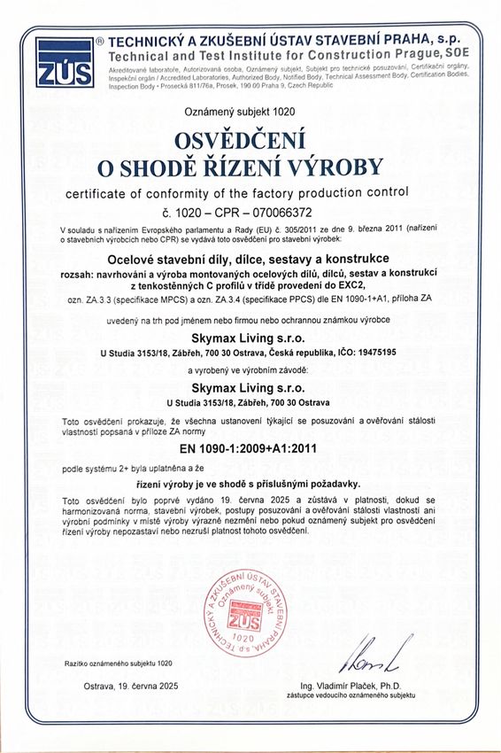 CE Mark osvědčení