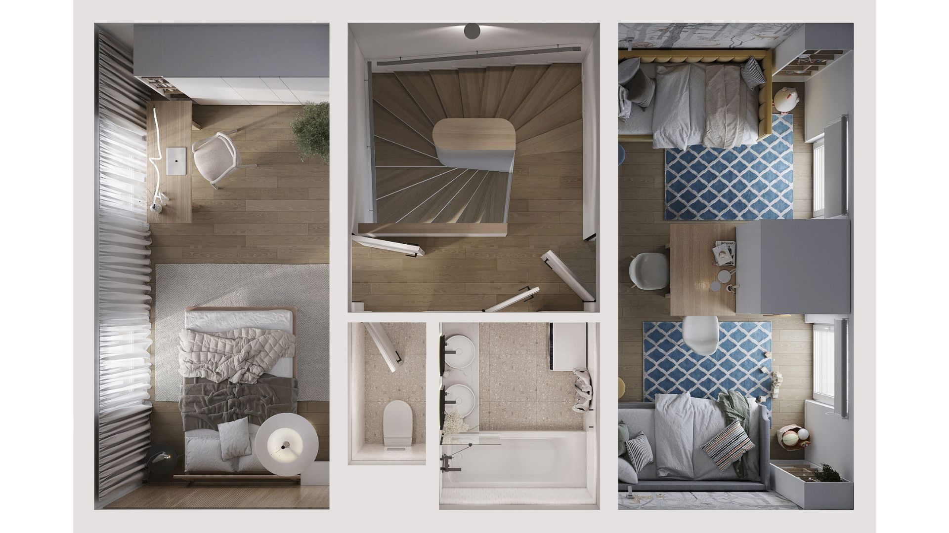 Edificio de apartamentos BD DuoFLEX — construcción modular LGSF, vista 06