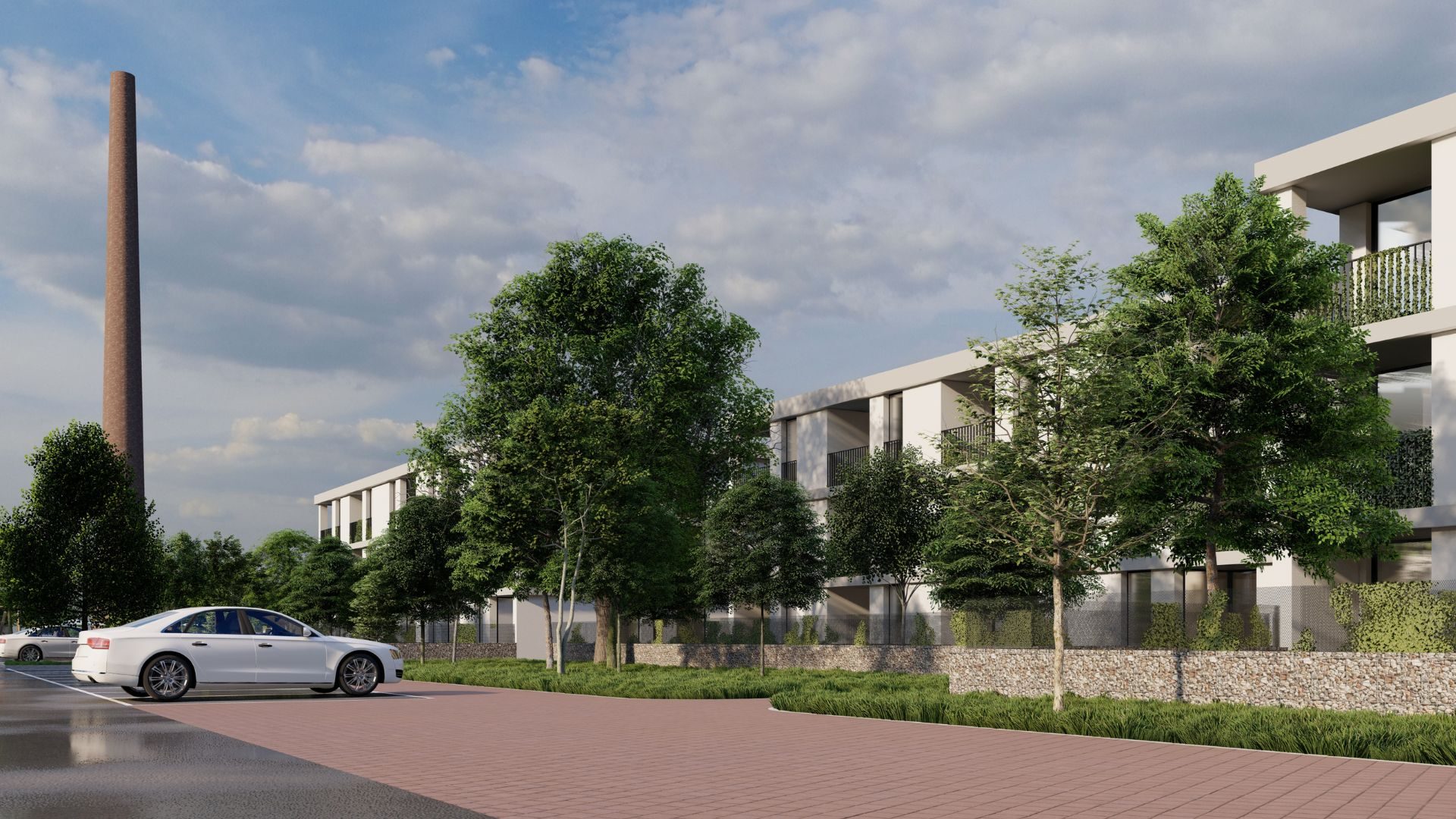 Stanovanjska stavba BD PavilonFLEX — pavlačna stanovanjska stavba, pogled 03