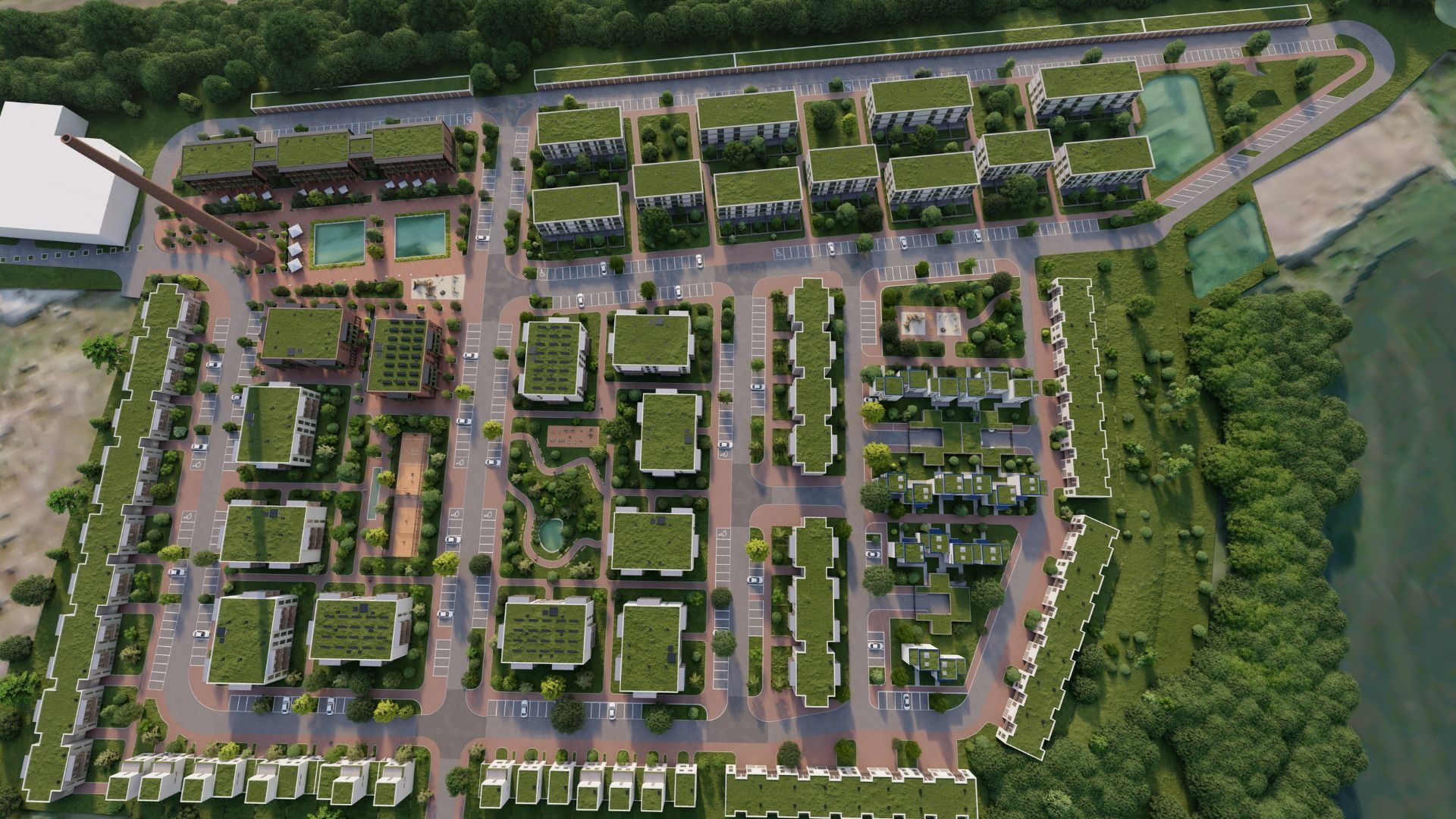 Stanovanjska stavba BD PavilonFLEX — pavlačna stanovanjska stavba, pogled 04