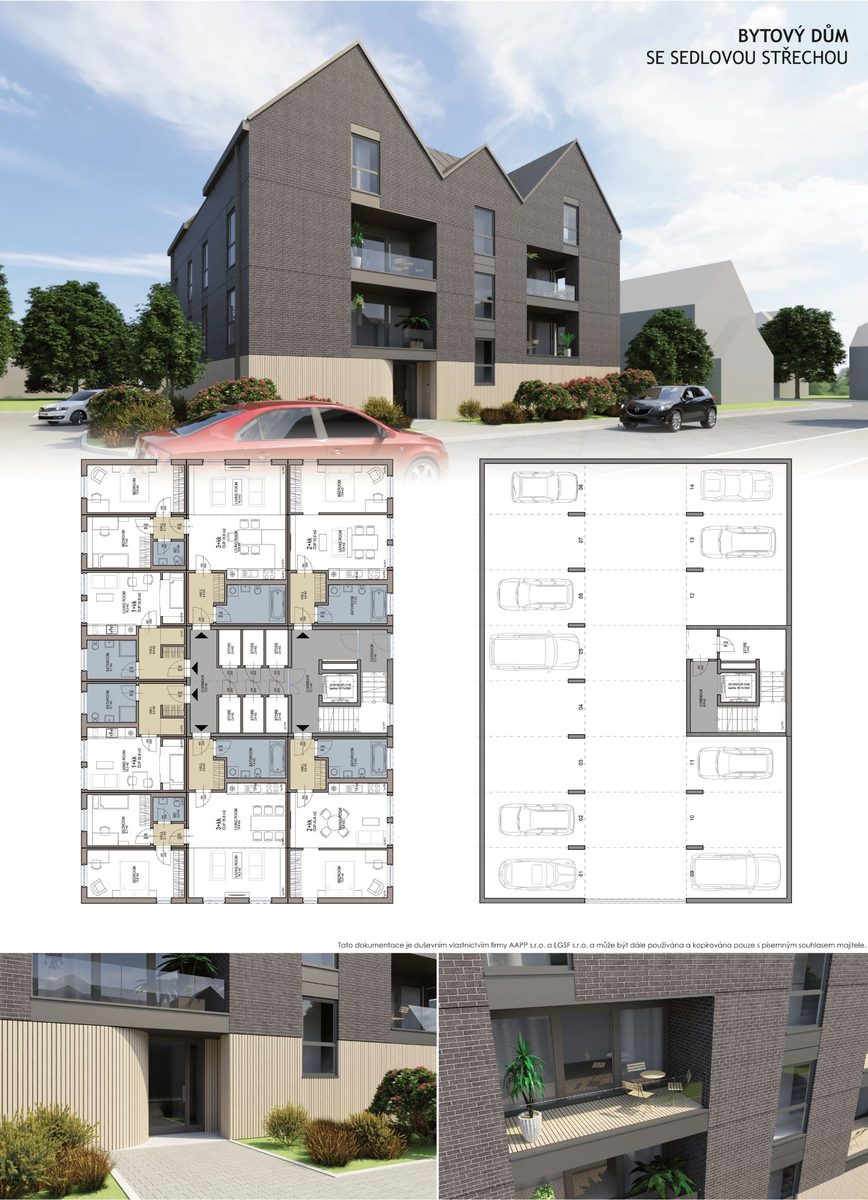 Vrstna hiša RD ModulFLEX — modularna vrstna hiša, pogled 01