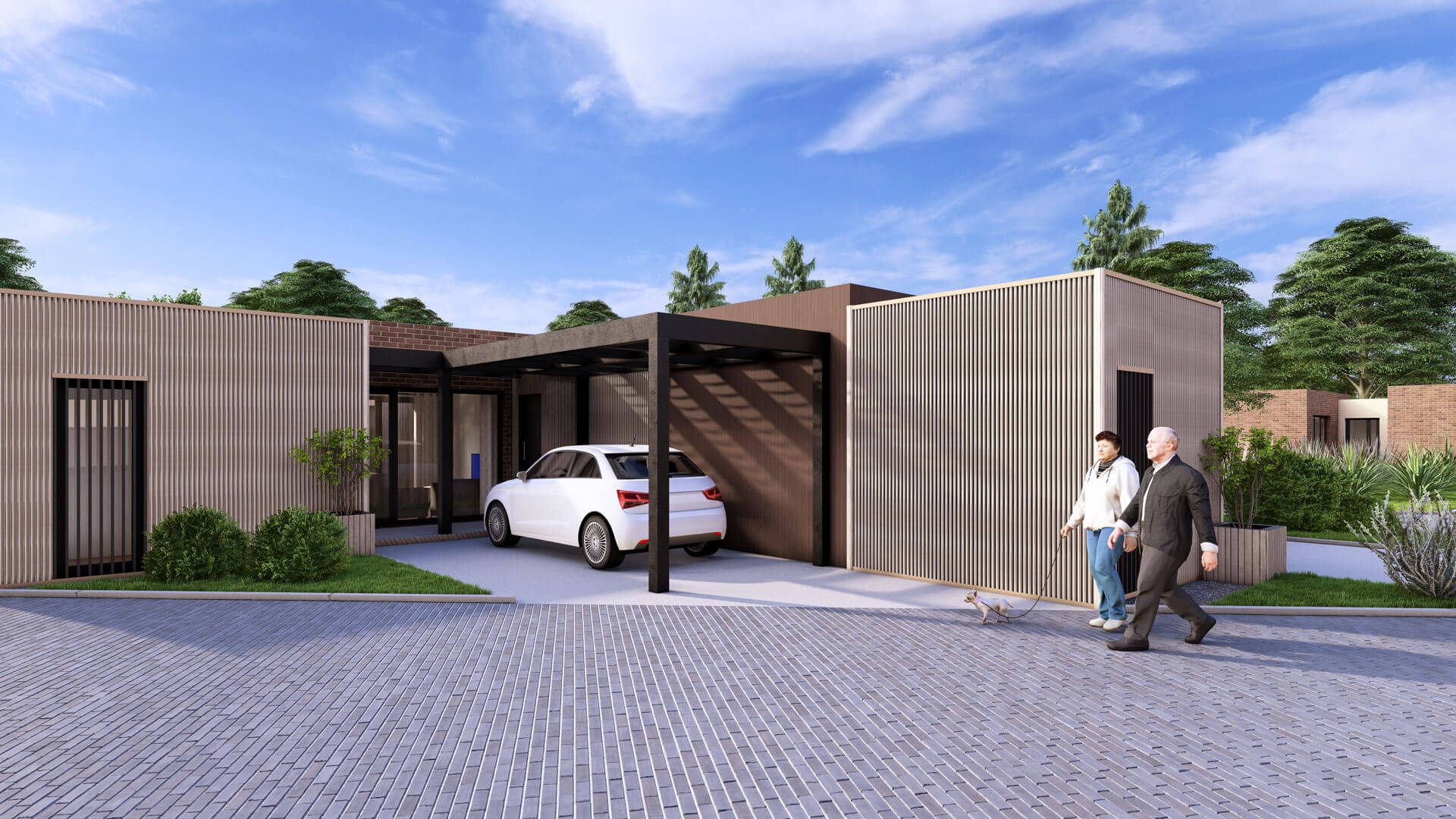 Casa familiar AtriumFLEX — casa con atrio