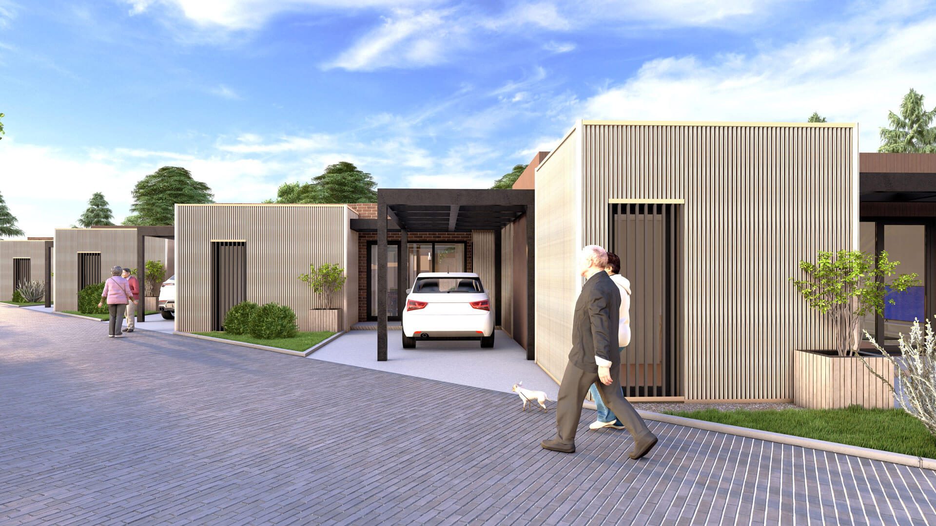 Casa familiar AtriumFLEX — casa con atrio