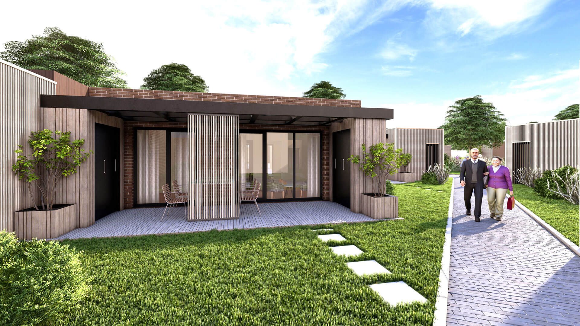 Casa familiar AtriumFLEX — casa con atrio