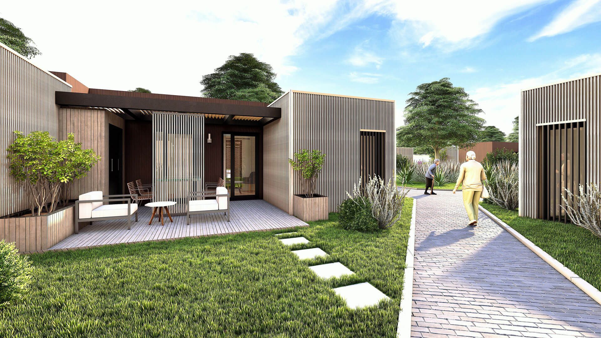 Casa familiar AtriumFLEX — casa con atrio