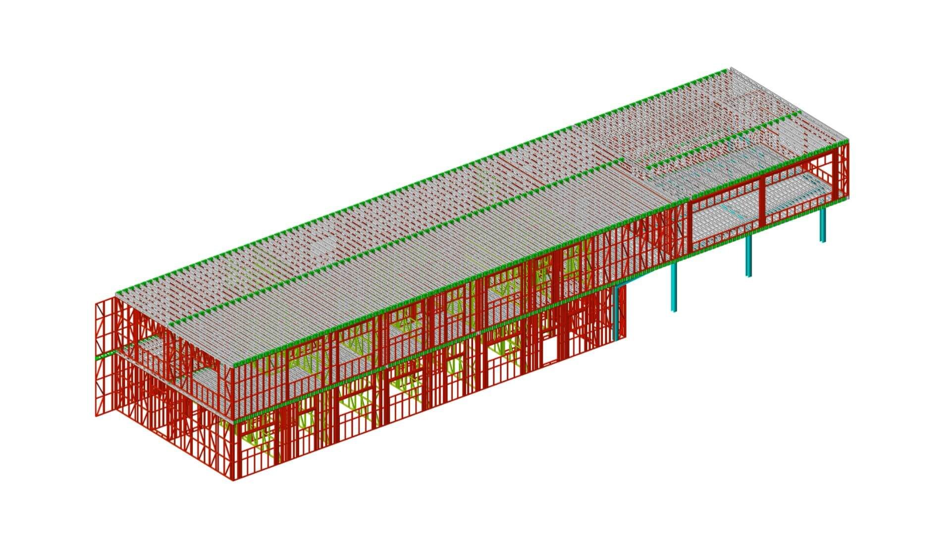Przemysłowa hala — stalowa konstrukcja Skymax Living, widok 3