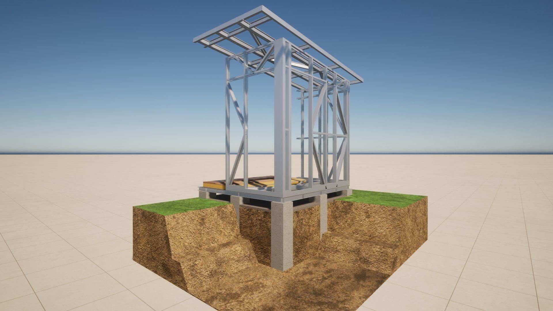 Fundamenty budynku — technika, widok 05