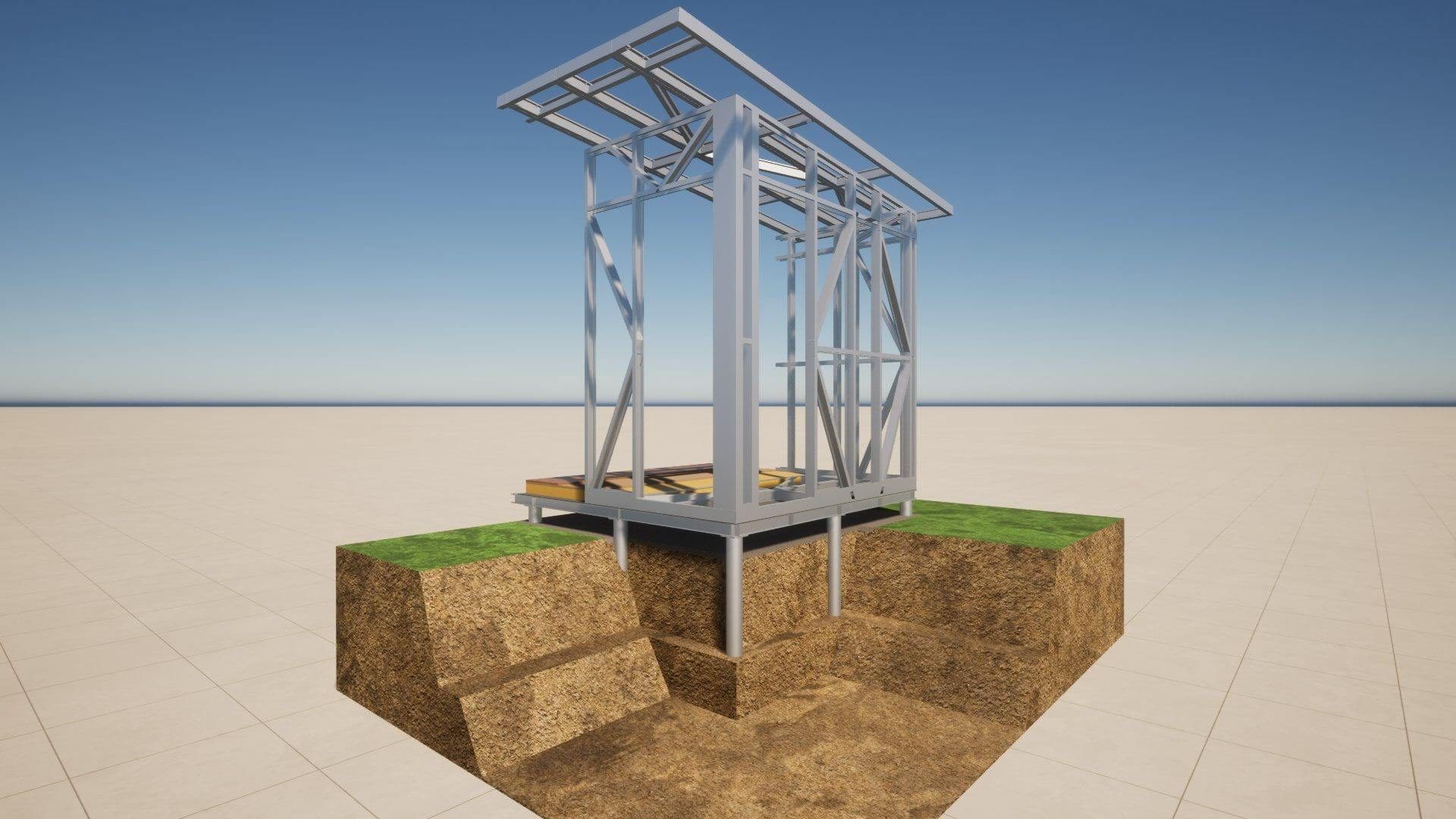 Fundamenty budynku — technika, widok 06