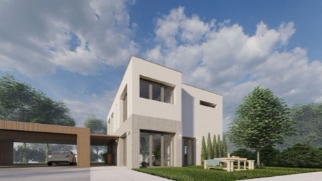 Moderna obiteljska kuća od LGSF konstrukcije Skymax Living